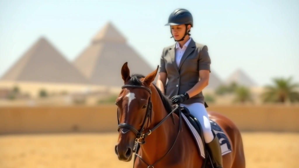 فارس متقدم على ظهر حصان بني